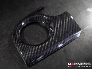 FIAT 500 Custom Dashboard - Carbon Fiber - Italian Racing Stripe